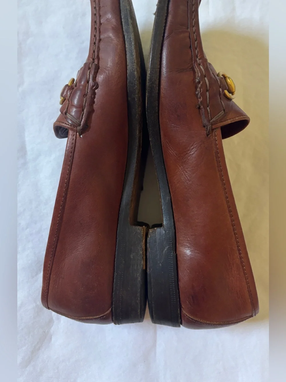 Cole Haan Made in Italy Horsebit Loafers Brown Leather Women’s 6.5 AA Vintage